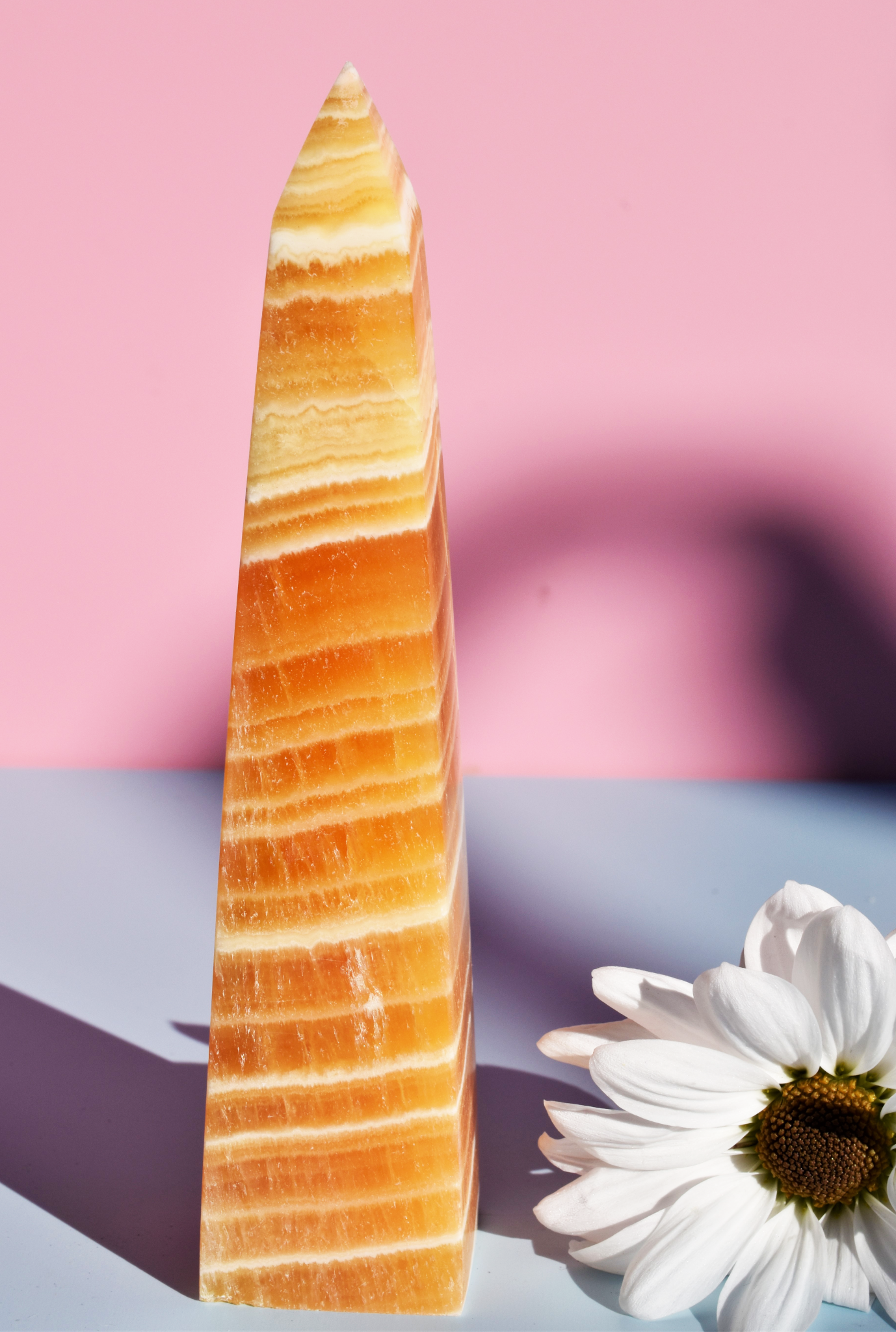 Orange Calcite A- Tall