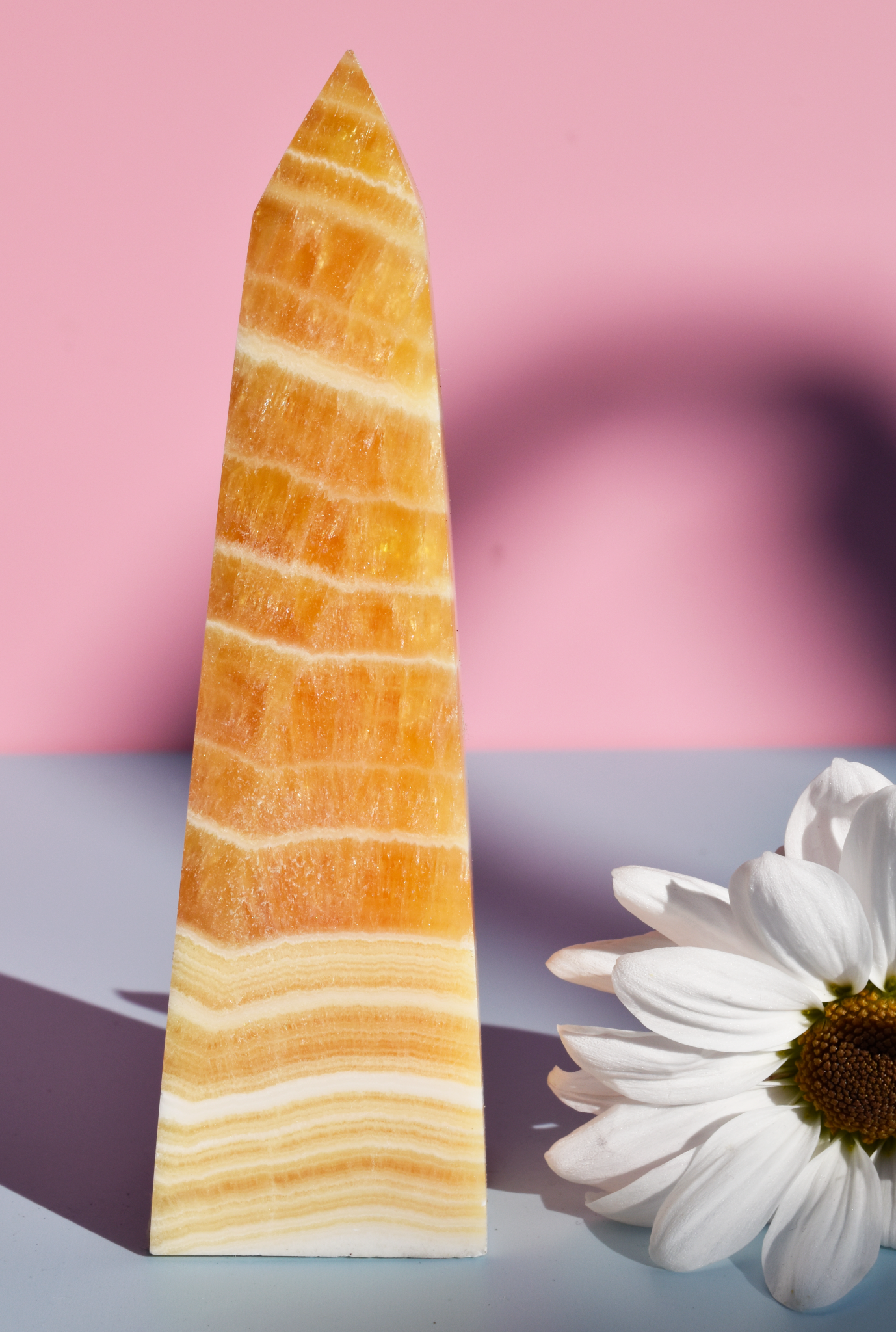 Orange Calcite B- Tall