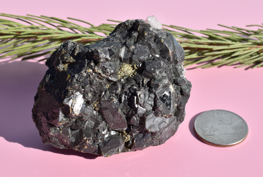 Sphalerite with Quartz and Hematite A