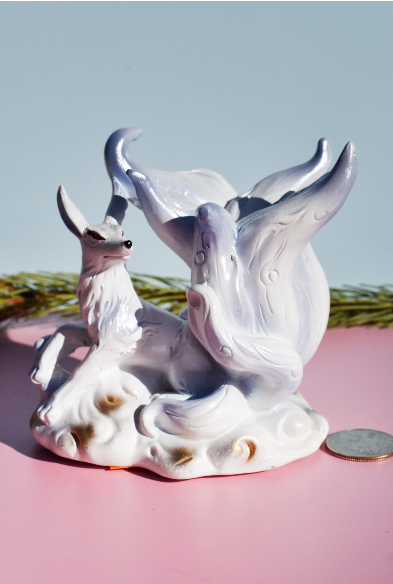 Sphere Holder - Blue 9 Tail Fox