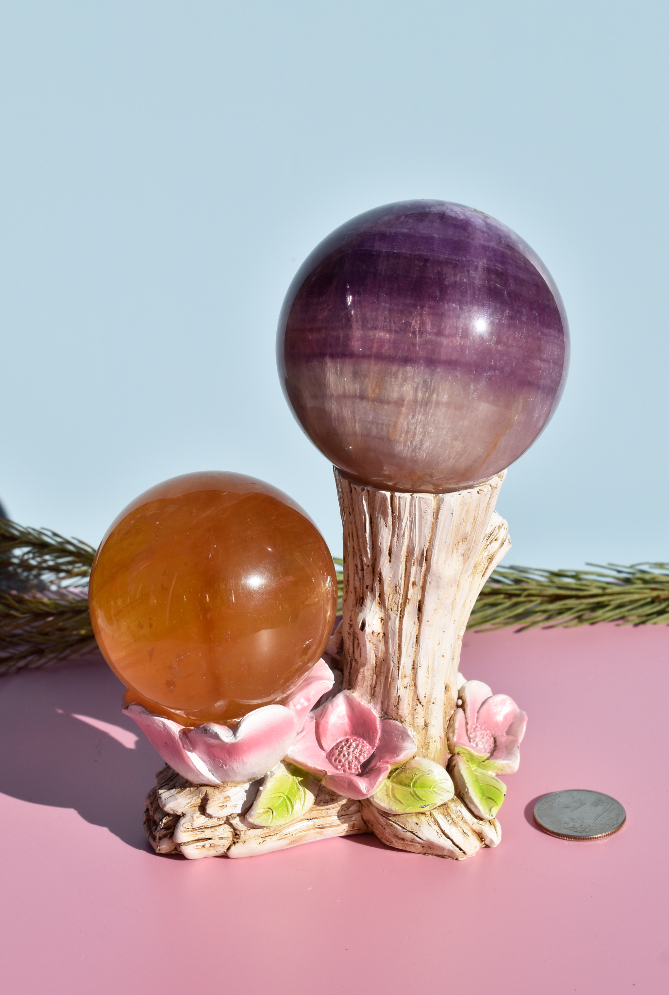 Sphere Holder - Flower Double Sphere