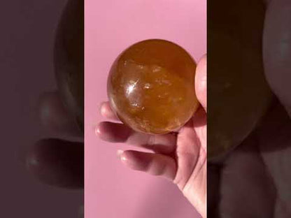 Sphere - Dark Golden Honey Calcite